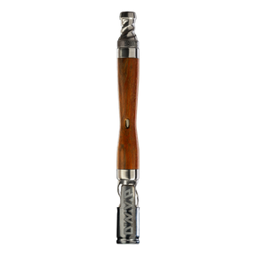 DynaVap The WoodWynd Vaporizer - Ipe Wood Variant, Front View on Seamless White Background