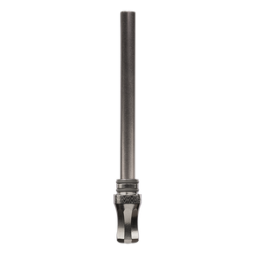 DynaVap M Condenser Assembly with Mouthpiece, precision-engineered vaporizer part, front view on white