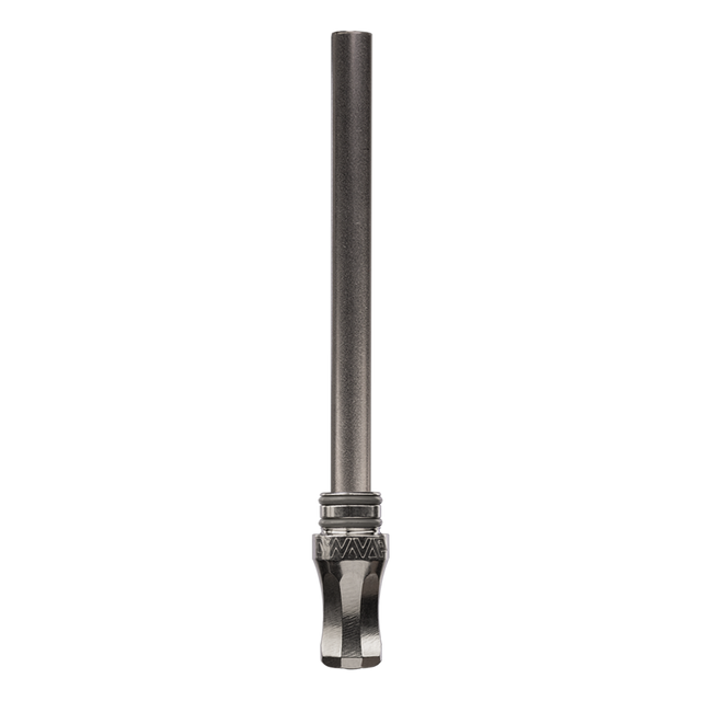 DynaVap M Condenser Assembly with Mouthpiece, precision-engineered vaporizer part, front view on white