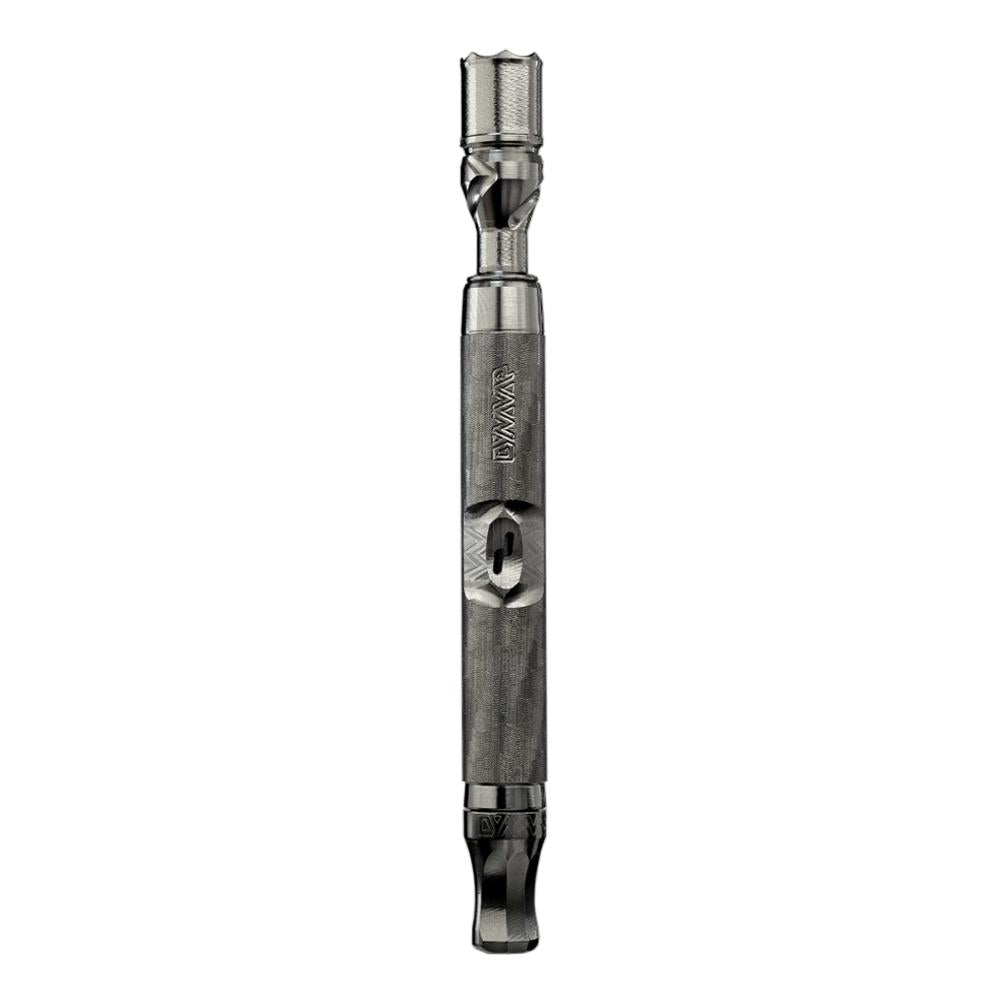 DynaVap The M 7 XL vaporizer shown uncapped, revealing the tip chamber where dry herb is loaded before heating.