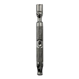 DynaVap The M 7 XL vaporizer shown uncapped, revealing the tip chamber where dry herb is loaded before heating.