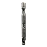 DynaVap The M 7 XL vaporizer uncapped, a transparent background shot showing the open tip chamber detail.