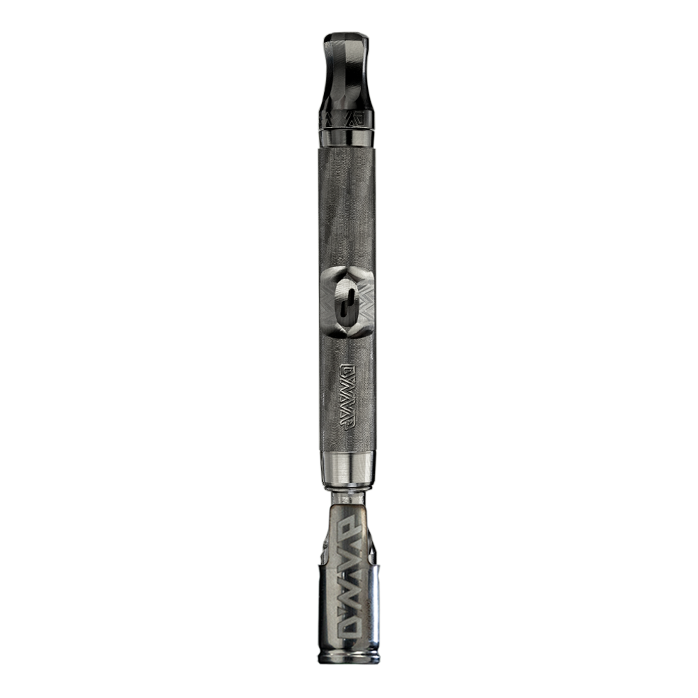 DynaVap The M 7 XL vaporizer capped and upright, a transparent background product shot of the front view.