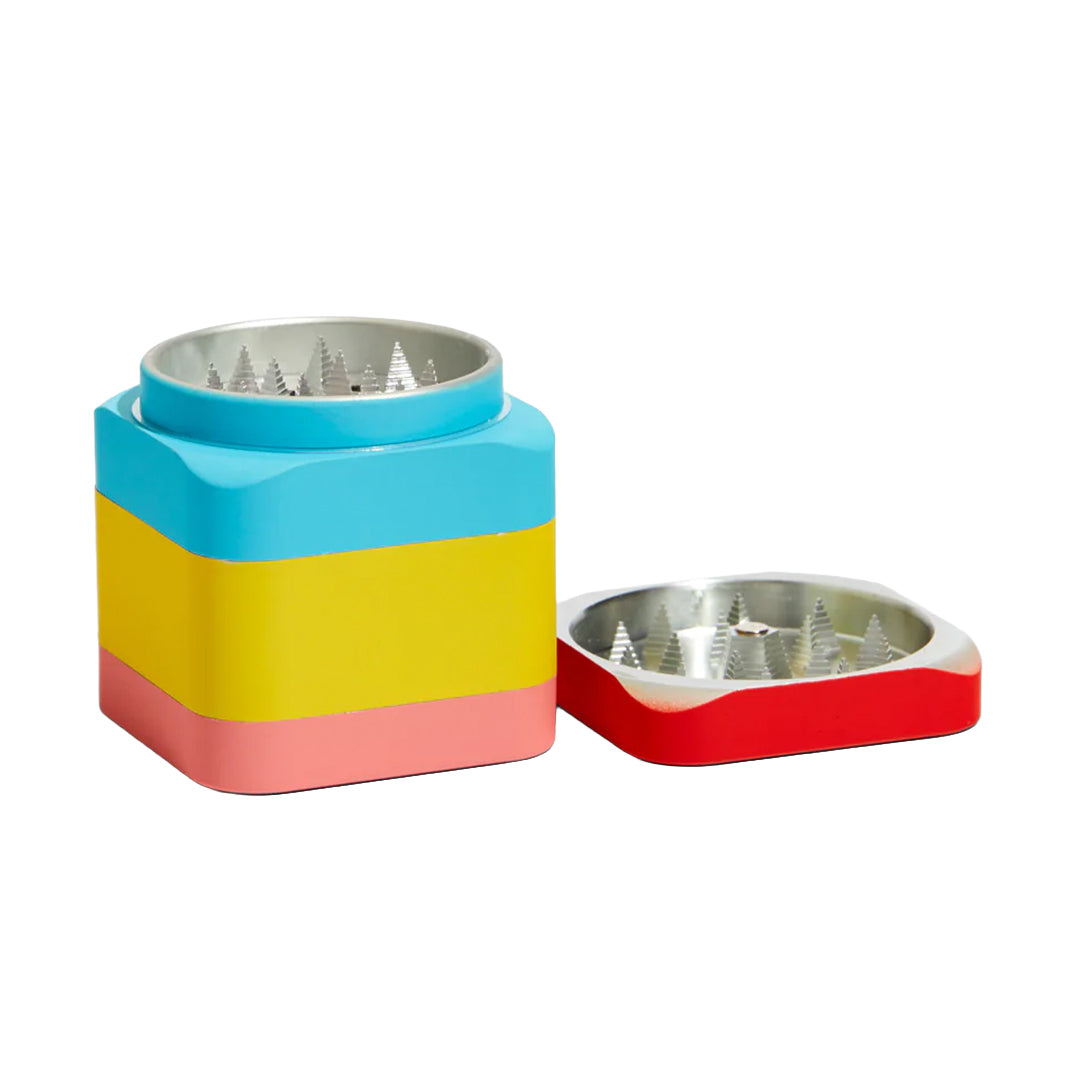 Edie Parker Colorblock grinder teeth and grinding chamber