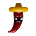 Human Grade Chili Pepper Glass Carb Cap