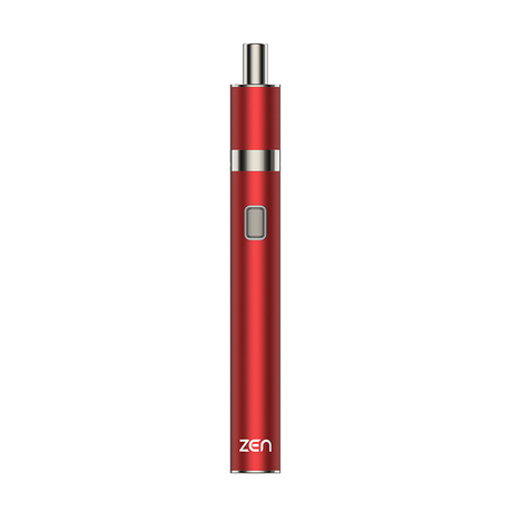 Yocan Zen Vaporizer in Red, Sleek Design with Simple Control Button - Front View