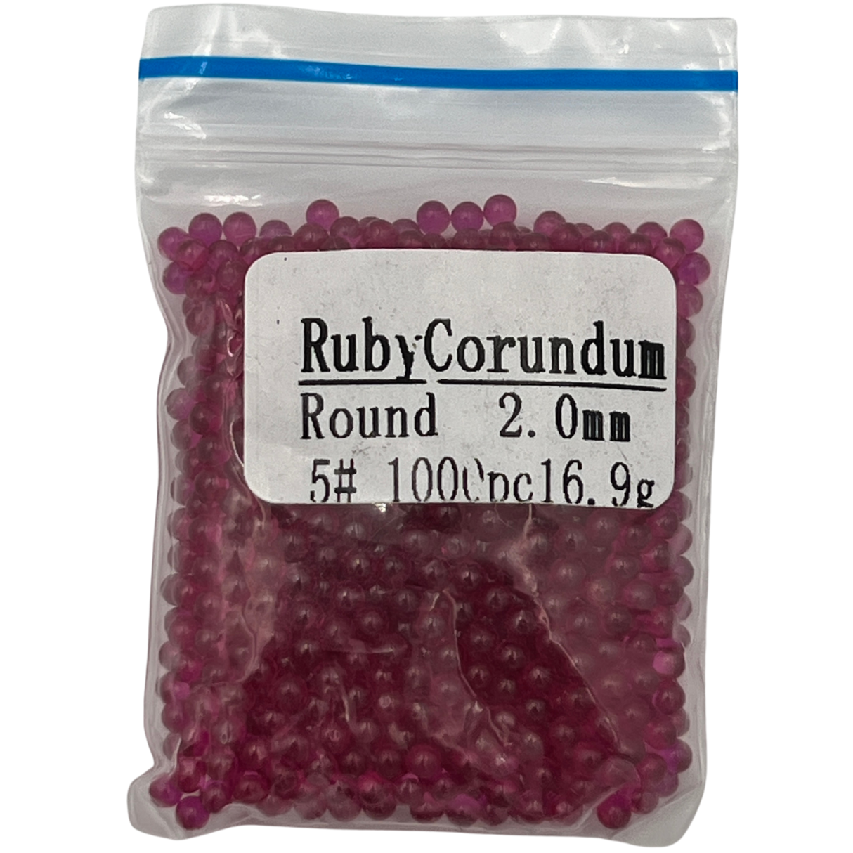 1000pcs 2mm Ruby Balls