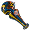 Crush Cone-Body Crayon Spoon Hand Pipe in Black Line Variant - Angled View