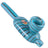 Crush Eye Candy Flat Belly Steam Roller Hand Pipe in Blue Core - Top View