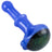 Crush 3D Flower Head Slime-Body Spoon Pipe in Blue, Angled Side View