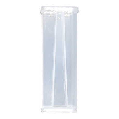 Smosi MBox3 Pre-Roll Case in Black, 4.25"x1.5", Front View on White Background, Compact and Discreet