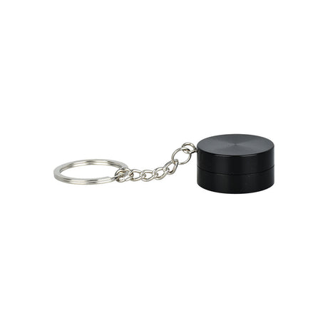 GRAV - 1.25" Black Keychain Grinder - Portable with Chain Attachment