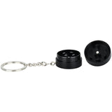 GRAV - Keychain Grinder - 1.25" Diameter - Black, Compact for Travel, Side View