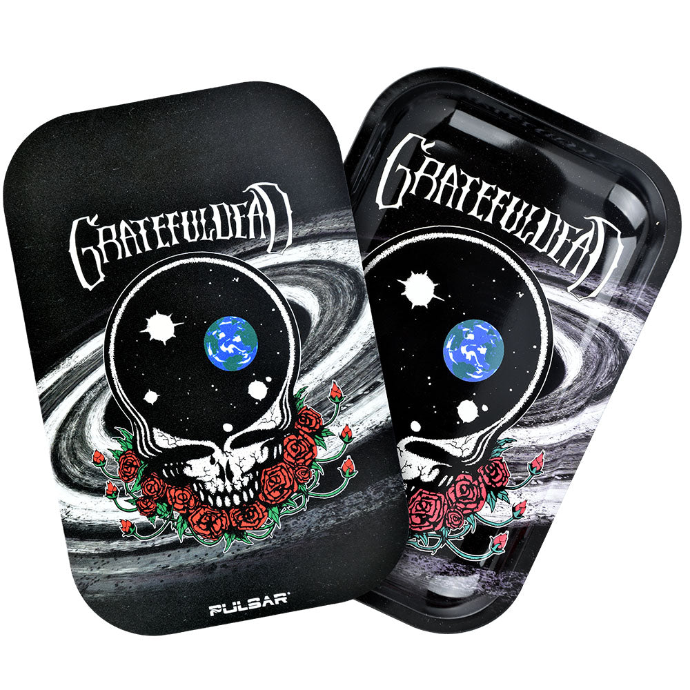Pulsar Grateful Dead Space Your Face 11"x7" Rolling Tray Kit with Magnetic Cover