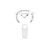 Hillside Glass 14mm Male Bubble Herb Slide, Borosilicate, Front View on White Background