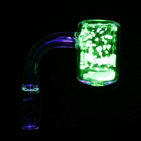 Hillside Glass Glow Sand Quartz Banger 14mm Male 90° angle, glowing in the dark, 6pc Display
