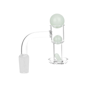 Glass House Terp Vacuum Banger Kit - 14mm Male 90 Degree Angle, Clear View