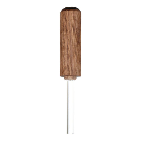 HoneyDabber II 4.25" Compact Vapor Straw with Quartz Tip and Black Walnut Body - Front View