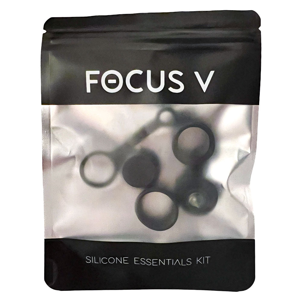 Focus V CARTA 2 Silicone Accessory Set for dab rigs, front view on seamless white background