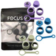 Focus V CARTA 2 Silicone Accessory Set for dab rigs, displayed on a white background