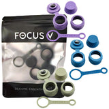 Focus V CARTA 2 Silicone Accessory Set for dab rigs, displayed on a white background