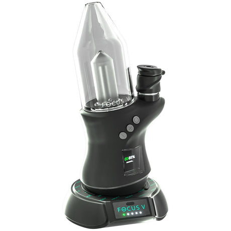 Focus V CARTA 2 Wireless Charger - 10000mAh, portable dab rig with digital display, front view