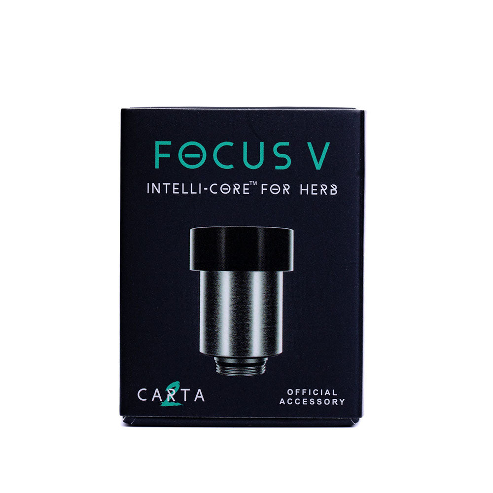 Focus V CARTA 2 Intelli-Core Atomizer for Dry Herb in Packaging Front View