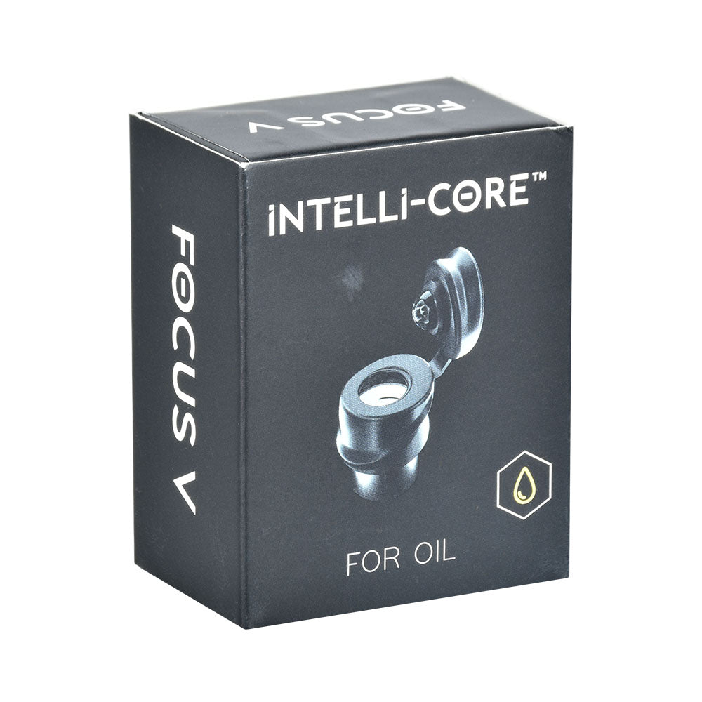 Focus V CARTA 2 Intelli-Core Atomizer for Oil, ceramic insert, front view on box