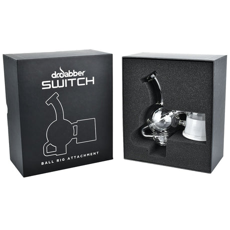 Dr. Dabber Switch Glass Ball Rig Attachment with box, showcasing the high-quality borosilicate glass design
