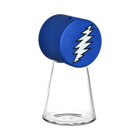 Stundenglass x Grateful Dead 3" Glass Ash Catcher with Blue Lightning Bolt