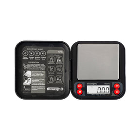Truweigh Mini NOTE Digital Pocket Scale in Black, 100G x 0.01g, Top View