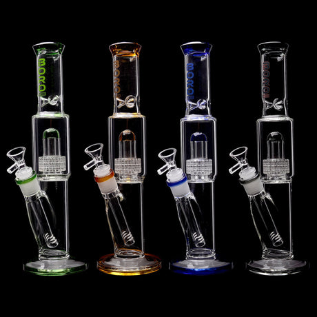 Borotech 12.5'' High Rise Straight Tube Matrix Perc Bong
