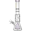Borotech 12.5'' Slitted Pyramid Perc Beaker Bong