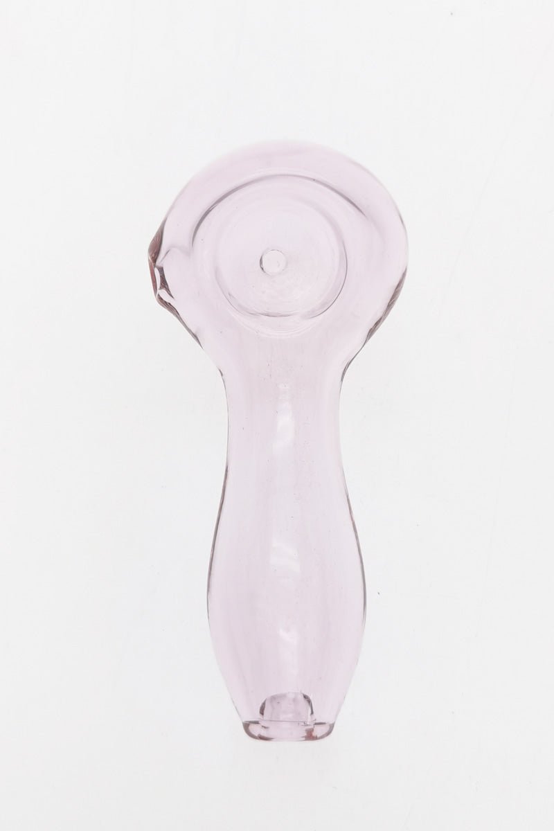 4.00" Spoon Pipe w/ Ash Catcher (60g) Carb Hole: Left Side - Thick Ass Glass - 4.00" Spoon Pipe w/ Ash Catcher (60g) Carb Hole: Left Side