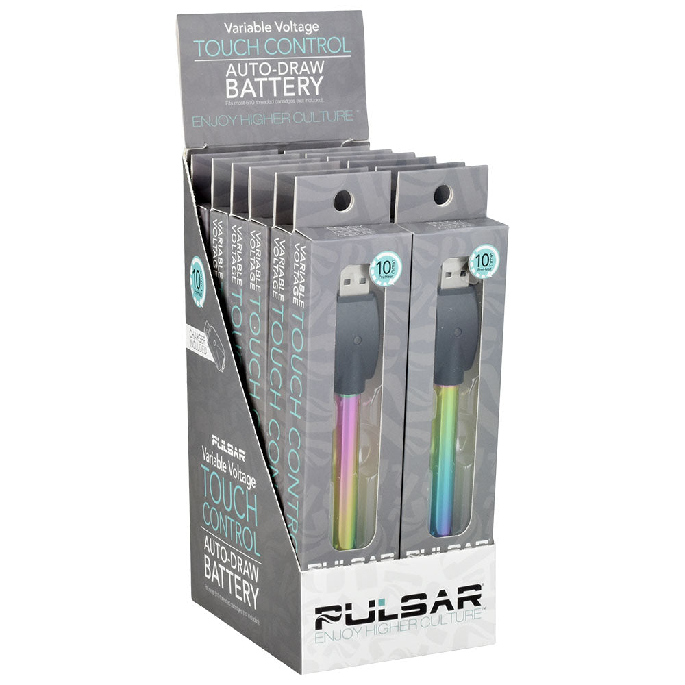 Pulsar VV Auto-Draw 510 Battery & Charger | 280mAh | 12pc Display DankGeek Pulsar VV Auto-Draw 510 Battery & Charger | 280mAh | 12pc Display DankGeek
