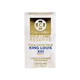 CannaAid Gold Label Reserve THCA Blend Disposable Vape, 2mL, King Louis XIII, front view