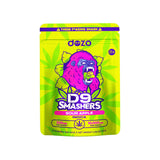 Dozo D9 Smashers Gummies packaging, 10000mg Indica Sour Apple, front view on white background