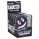 Half Baked x Sauce'd THCA Disposable Vape Display Box, 4g, Raspberry Cough Sativa