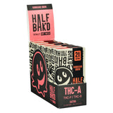 Half Baked THCA Vape Cartridge 2g 5pc Display - Front View with Hawaiian Snow Sativa