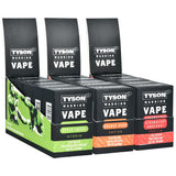 TYSON 2.0 Warrior Live Resin Disposable Vape 3g Display with Various Flavors