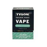 TYSON 2.0 Golden Nugs Live Rosin Disposable Vape, Indica, 3g, 5ct Display Box Front View