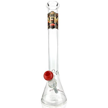 18" AFM San Francisco Football Beaker Bong, 5mm thick borosilicate glass, front view