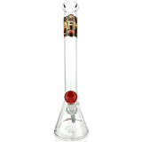 18" AFM San Francisco Football Beaker Bong with 5mm thick borosilicate glass, front view