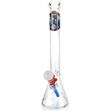 AFM 18" Philadelphia Basketball Beaker Bong with detailed glasswork, front view on white background