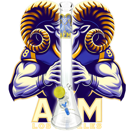 AFM 18" Los Angeles Football Beaker Bong with 5mm thickness and team logo design