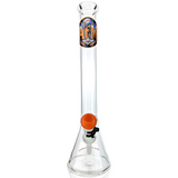 AFM 18" San Francisco Baseball Beaker Bong Bundle, 5mm thick borosilicate glass, front view