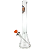 18" AFM San Francisco Baseball Beaker Bong with 5mm thick borosilicate glass, front view