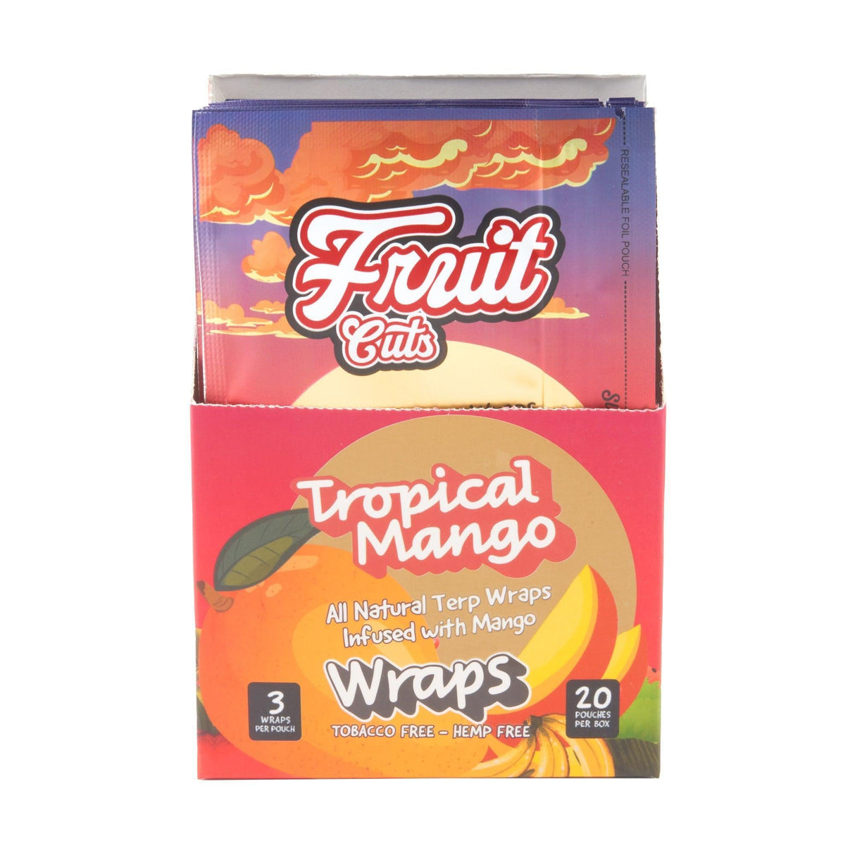 Fruit Cuts Natural Pulp Wraps - King Size - 3pk - 20ct