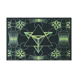East Coasters 7 inch Dab Mat with Sacred Geometry Design, Protective Accessory for Dab Rigs