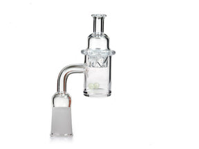 14MM Female Quartz Banger Nail with Helix Cap and Glow Terp Pearls - Glass City Pipes